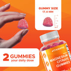 Vitamatic Magnesium Citrate Gummies 600mg per Serving - 60 Count - Promotes Healthy Relaxation, Muscle, Bone, & Energy Support (Pack of 2)