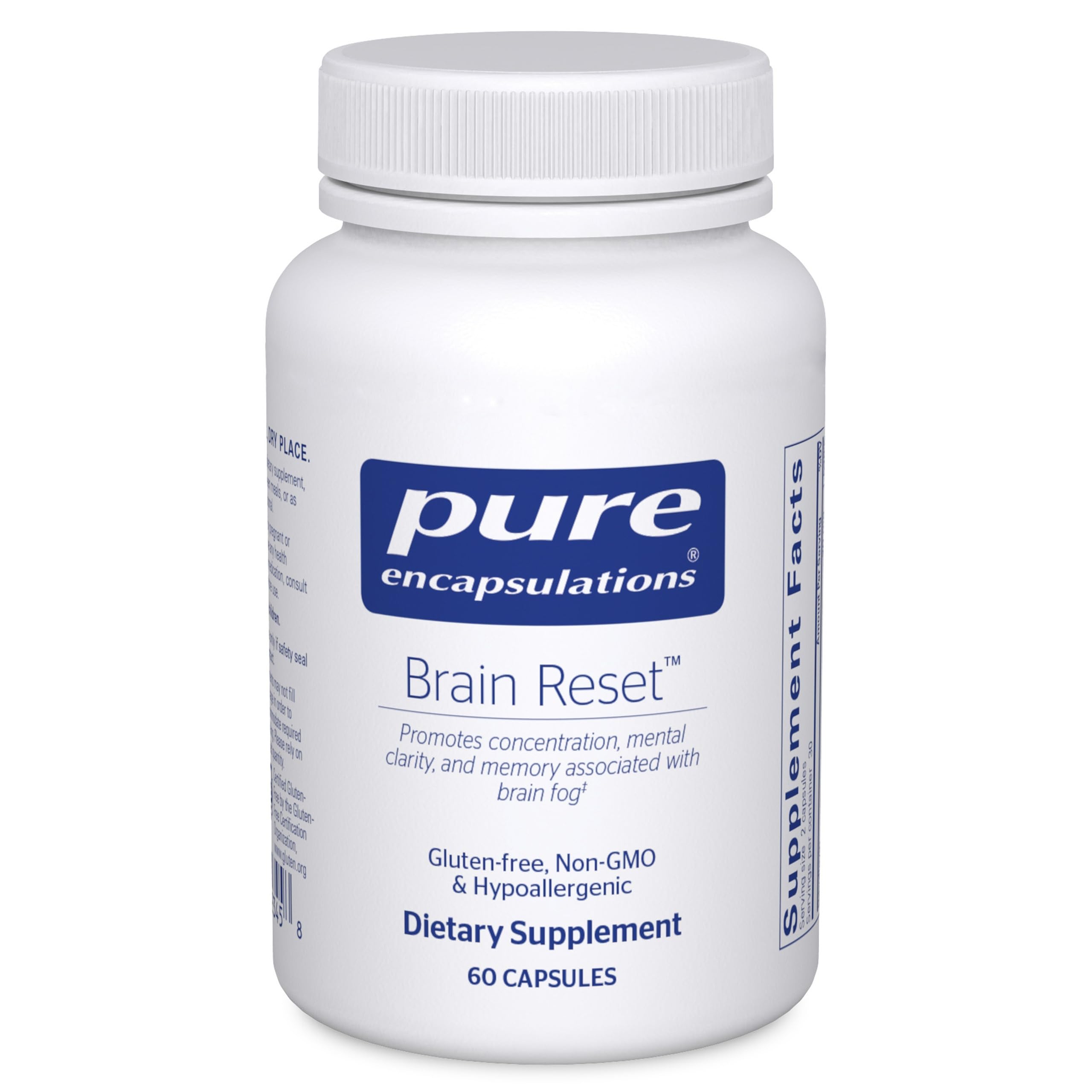 Pure Encapsulations Brain Reset | Supports Concentration, Clarity, and Memory Associated with Brain Fog | 60 Capsules*