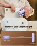 Glocusent 26 LED Book Light, 1200 mAh 90 Hrs Lasting Rechargeable Reading Light, 5 Amber Colors & Stepless Dimming Book Reading Light - Portable Clip on Light for Book Lovers Kids