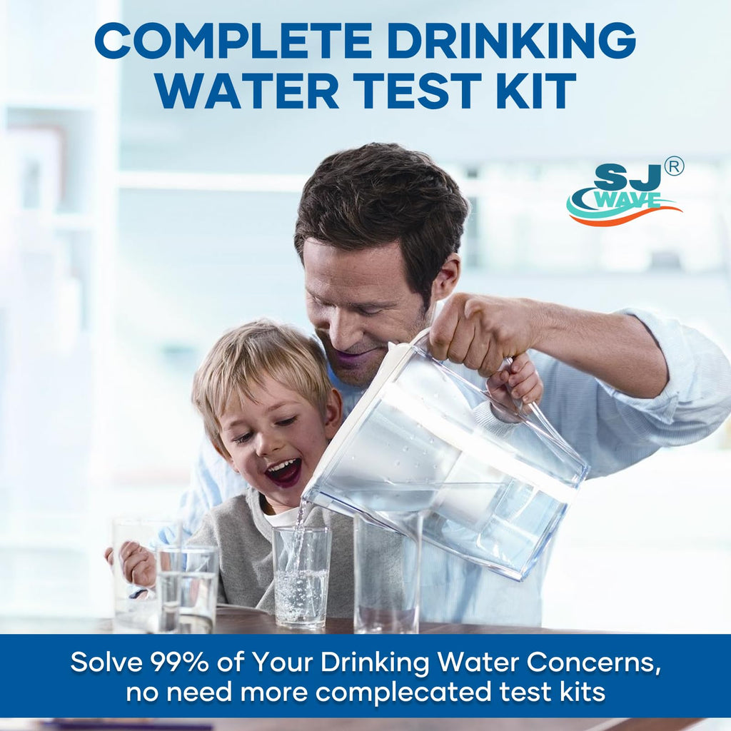 SJ WAVE 22 in 1 Water Test Kits - 10 Strips Drinking Water Test Kit, Home Tap and Well Water Tester