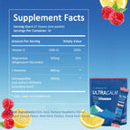 Loroc'e UltraCalm Super Cortisol Reducer Drink, Magnesium Glycinate (30 Servings), L-theanine, Ashwagandha, Vitamin D, No Sugar, Raspberry Lemonade Sleep Aid Powder
