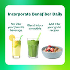 Benefiber Prebiotic Fiber + Supergreens Dietary Supplement Powder, Watermelon Lemonade Flavor, 8.8 oz (250g)
