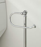 SunnyPoint Classic Bathroom Free Standing Toilet Tissue Paper Roll Holder Stand