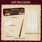 ORIENTAL CHERRY Floating Candles with Wand, 12 Pcs Magic Flickering Light