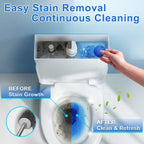 Msvvko Toilet Bowl Cleaners,100 Pack Blue Toilet Tablets with Fresh Scent, Household Toilet Cleaner Continuous Cleaning, Prevent Various Stains & Odors Build Up - Septic Friendly