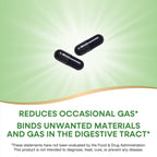Nature's Way Activated Charcoal, Binds Unwanted Materials and Gas in the Digestive Tract*, 560 mg per 2-Capsule Serving, 100 Capsules (Packaging May Vary) - 2 Pack