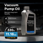 VIVOHOME Premium High Vacuum Pump Oil 330ml/11.16oz, High Viscosity and Low Moisture HVAC