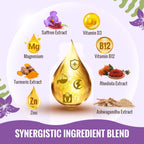 Resciency Liposomal Saffron Supplements Drops 88.5mg – High Bioavailability Liquid Saffron Extract for Mood Support, Energy, Focus & Vision with Ashwagandha, Magnesium, Zinc, B12 & D3, 4 fl oz