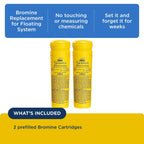 FROG Serene Replacement Bromine Cartridges for use with Hot Tub FROG Serene Floating Sanitizing System - Prefilled for Quick & Easy Hot Tub Maintenance - 2 Pack