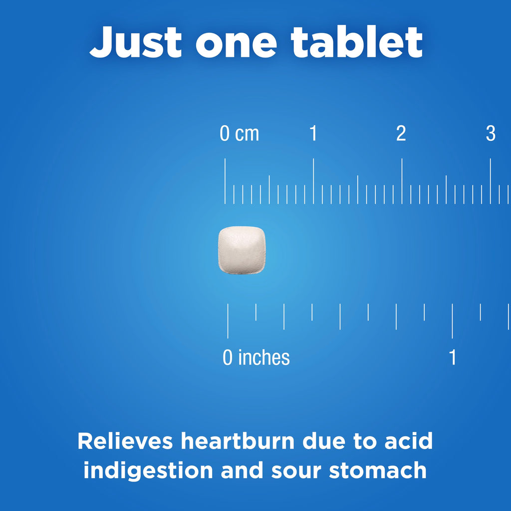 Amazon Basic Care Maximum Strength Famotidine Tablets 20 mg, Acid Reducer for Heartburn Relief, Prevents & Relieves Acid Indigestion, Heartburn Medicine, 50 Count