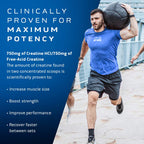 MuscleTech Cell-Tech Creactor - Creatine HCl Formula - Muscle Builder for Men & Women - Creatine HCl + Free-Acid Creatine Supplements - Fruit Punch Extreme, 120 Servings