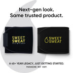 Sports Research Sweet Sweat Waist Trimmer (Core Series) - Premium Sweat Enhancing Fitness Band for Women & Men - Adjustable Fit �� Latex-Free Neoprene - Yellow Logo, Large