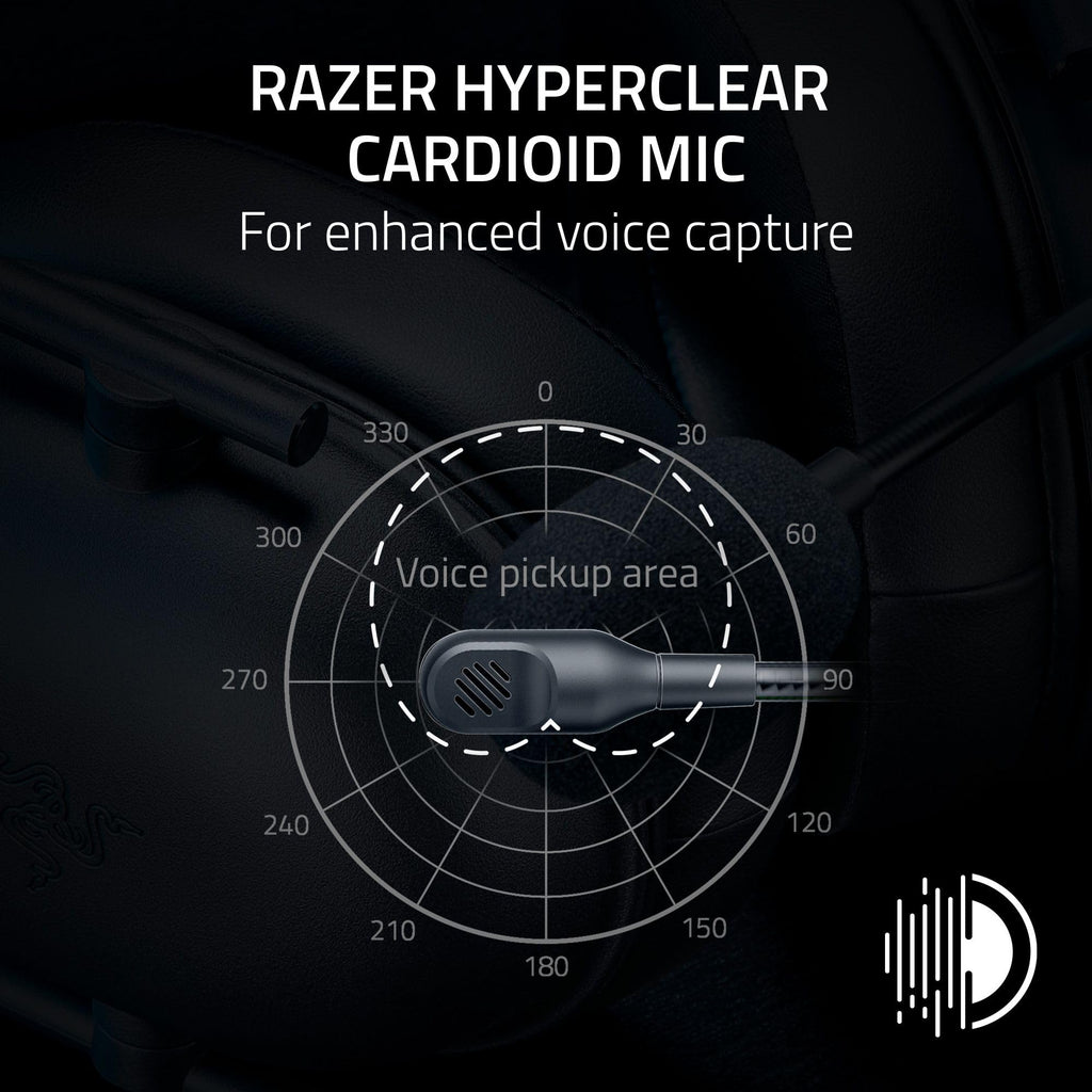 Razer BlackShark V2 X Wired PlayStation Gaming Headset, Black