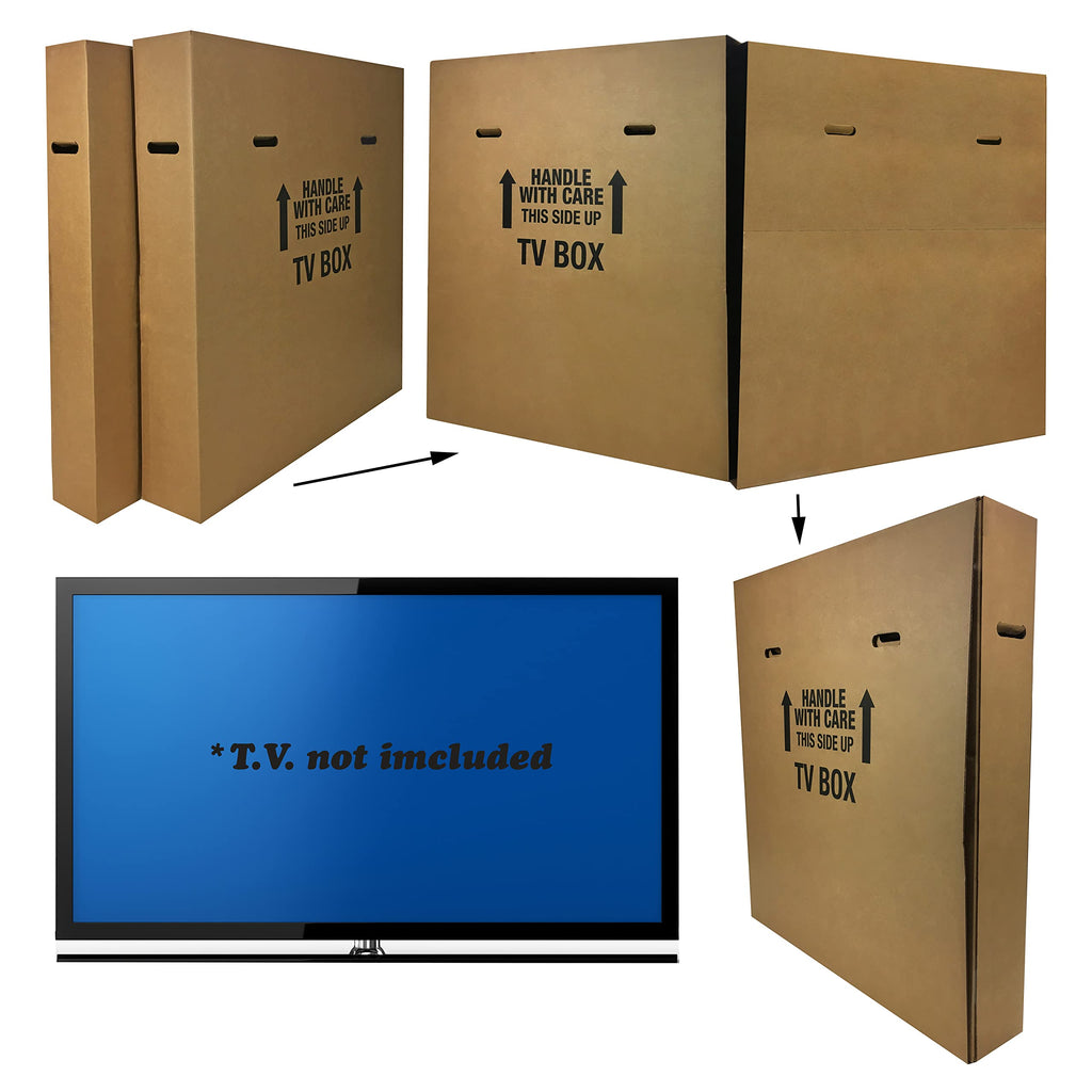 Uboxes Moving Boxes for TV, LCD/LED, (2 Pack)