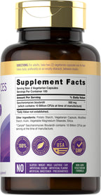 Carlyle Saccharomyces Boulardii Probiotics & Prebiotics | 10 Billion CFUs | 200 Capsules | Value Size | Non-GMO, Gluten Free Supplement