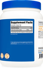 Nutricost Calcium Citrate Powder (500 Grams) (Unflavored) - Pure Calcium Citrate, No Fillers, Gluten Free (1.1lbs)
