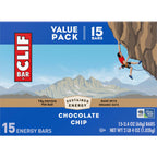 CLIF BAR Protein Energy Bars, Chocolate Chip, 15ct