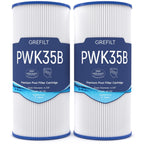 Grefilt PWK35B Hot Tub Filter Compatible with Hot Springs Limelight Series Spa Filters, Watkins 1642301-1, Pleatco PWK35B, Filbur FC-3921, 78161, 35 sq.ft. 2-Pack