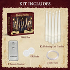 Floating LED Candles with Remote Control - 12 Pcs Magic Flickering Light
