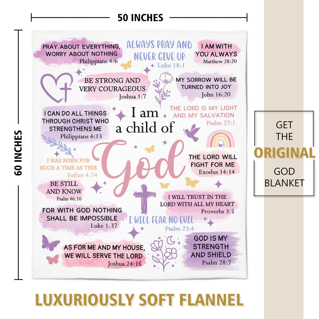 Baptism Gifts for Girl, Christian Blanket, Teen Girl Gifts Trendy Stuff