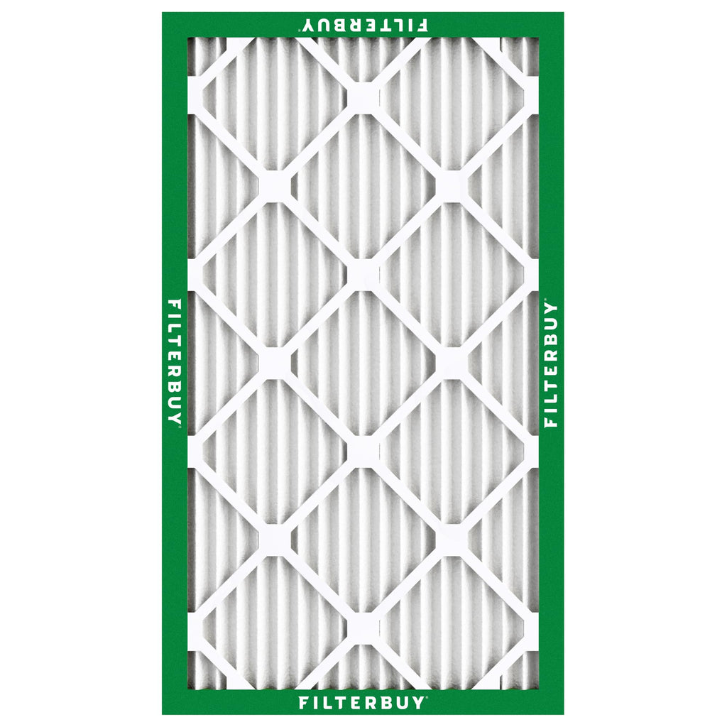 Filterbuy 20x30x1 Air Filter MERV 8 Essential Dust & Allergy Defense (12-Pack), Electrostatic Pleated HVAC AC Furnace Filters Replacement, Made in USA (Actual Size: 19.63 x 29.63 x 0.75)