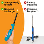 BIC Multi-Purpose Classic Edition Lighter & Flex Wand Lighter, 2-Pack (Colors May Vary)