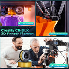 Creality Silk PLA Filament 1.75mm Gold, Shiny Metallic 3D Printer Filament 1Kg Spool, Dimensional Accuracy +/- 0.02mm, Compatible with Most FDM 3D Printers(Gold)