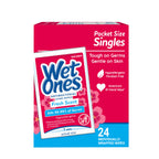 Wet Ones Antibacterial Hand Wipes Singles, Fresh Scent Wipes, Individual Wipes, Antibacterial Wipes, Hand Wipes Individually Wrapped, 24ct (6 pack)