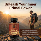 VUXON Primal Edge Bison, Primal American Bison Extract Capsules – 60 Capsules