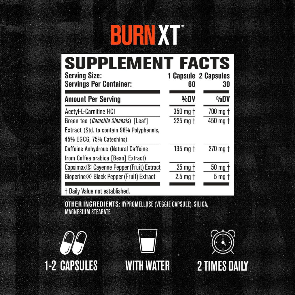 Jacked Factory Burn-XT + Lean-PM Kit - 24-Hour Weightloss Stack w/Clinically Studied Thermogenic Fat Burner & Nighttime Weight Loss Sleep Aid - 60 Count, 2 Pack