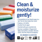 Dr. Bronner's Pure-Castile Magic Bar Soap (5 oz Variety Pack) Almond, Unscented, Lavender, Peppermint, Citrus, Rose, Tea Tree, & Eucalyptus - Made with Regenerative Organic Certified Oils, Vegan