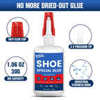 Shoe Glue 30g, Flexible & Waterproof Adhesive for Shoe Repair & Restoration