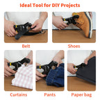 Grommet Tool Kit, 3/8 Inch Handheld Eyelet Kit Hole Punch Grommet Eyelet Press Pliers with 300 Silver Anti-Rust Grommets for Tarp Leather Fabric Tent and So On