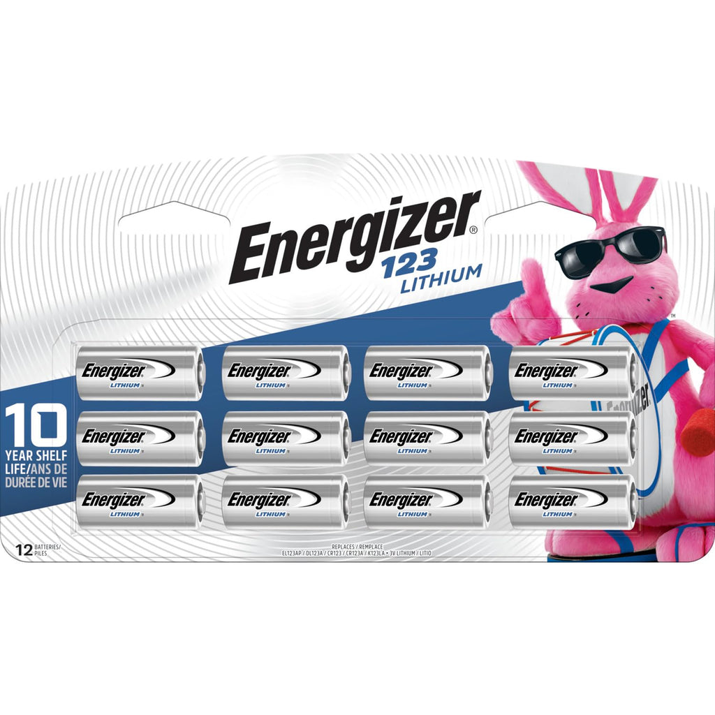 Energizer 123 Batteries Lithium (12 Pack), 3V Photo Batteries