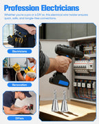 Wire Twister Tool for Drill, 2026 Upgrades Wire Nut Twister for Drill Profession Electricians Tool, 6MM Hex Shank Cable Wire Twisting Tool Wire Twister Wire Connector for 9-22 AWG (4pcs)