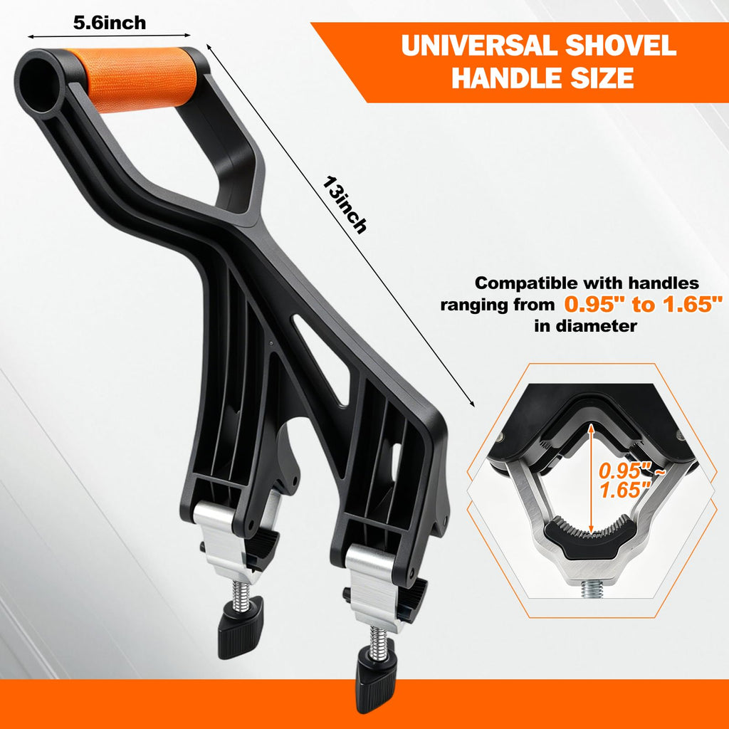 Axcoix Universal Shovel Handle Replacement, Weed Trimmer Handle Extension