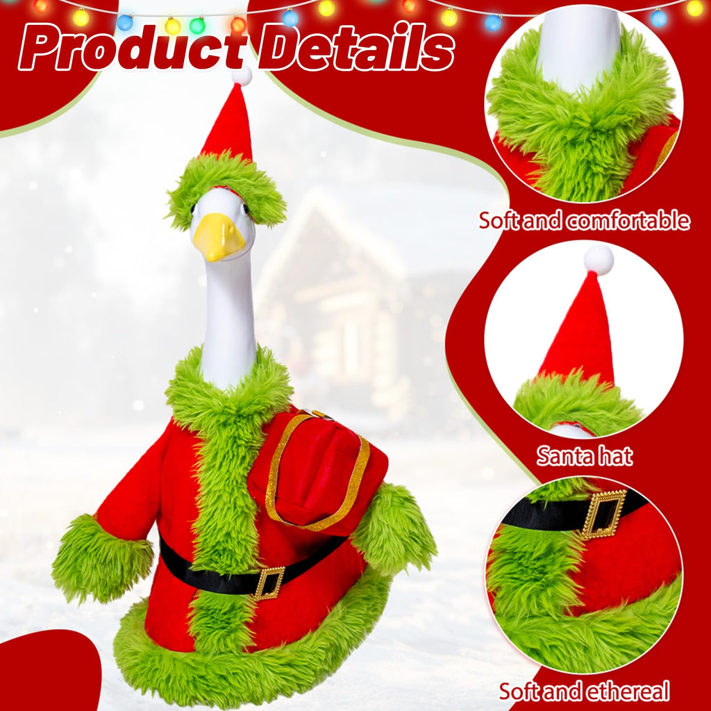 Porch Goose Christmas Outfit for 23" Lawn Goose Porch