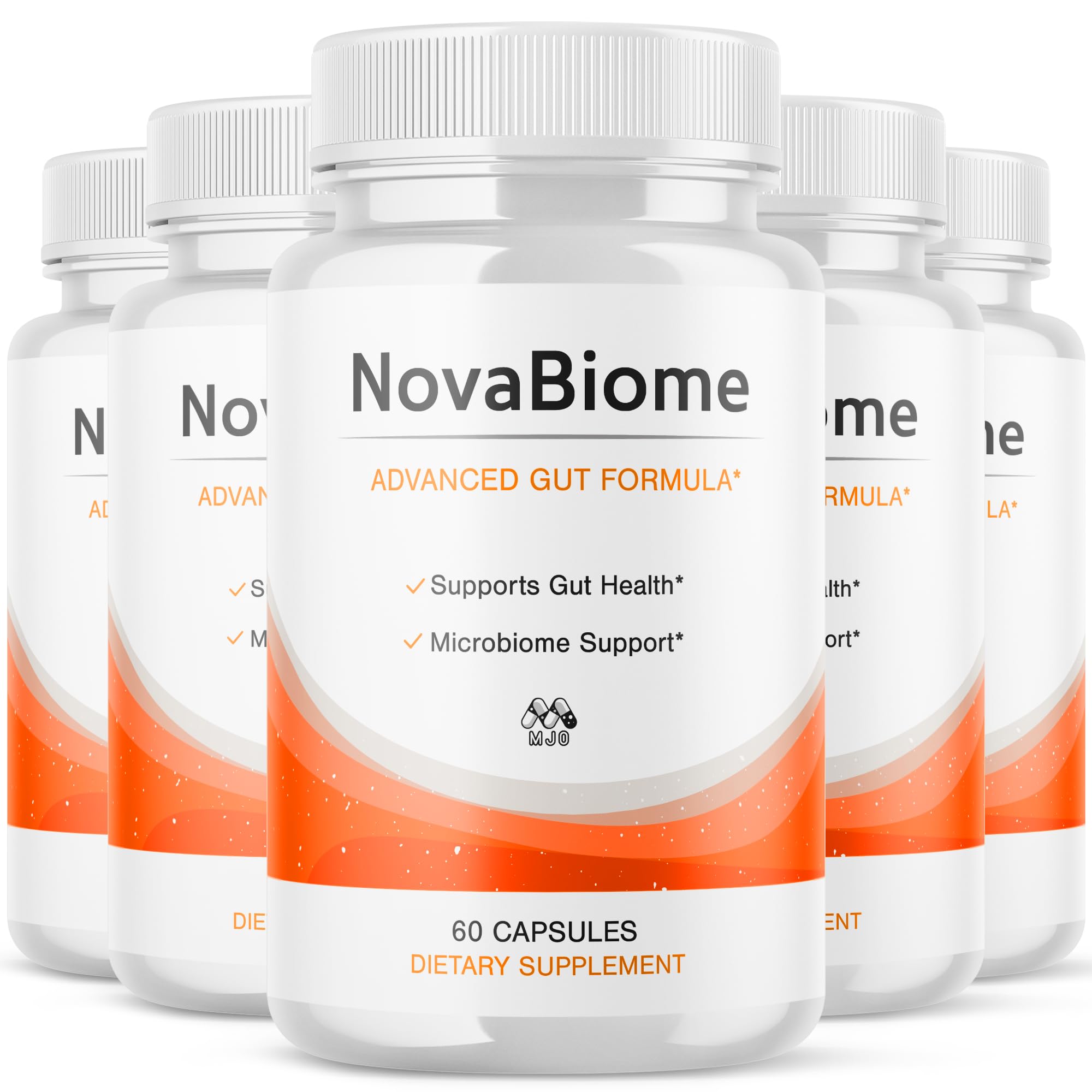 (5 Pack) NovaBiome Capsules, Official NovaBiome Pills with All Natural Ingredients, Advanced Formula Probiotic Skin and Health Support, Maximum Strength Supplement for Overall Wellness (300 Capsules)