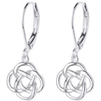 Sterling Silver Celtic Leverback Earrings