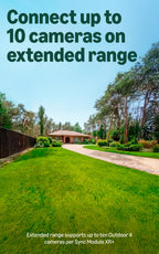 Blink Outdoor XR+ — Extended Range Wireless Outdoor 4 Camera with 10x security coverage powered by Blink's proprietary XR technology — 1 camera system