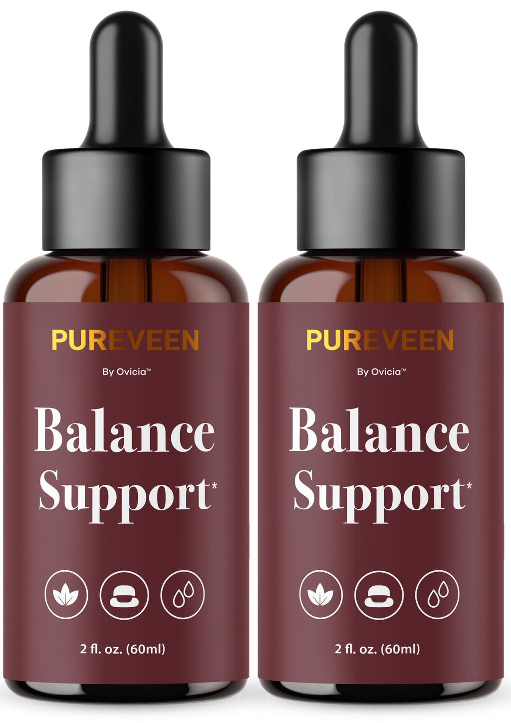 (2 Pack) Pureveen Drops – Pureveen Liquid Support Drops Advanced Formula All Natural Ingredients Daily Premium Maximum Strength, Vitamin Support for Health and General Wellness, 2 Bottles for 2 Months