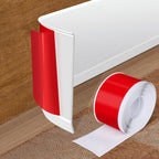 Vinyl Baseboard Molding Trim 4 Inch x 20 Feet Peel and Stick Baseboard Trim Flexible PVC Cove Base Moulding Self-Adhesive Trim for Garage Bathroom Cabinet Floor Walls, White