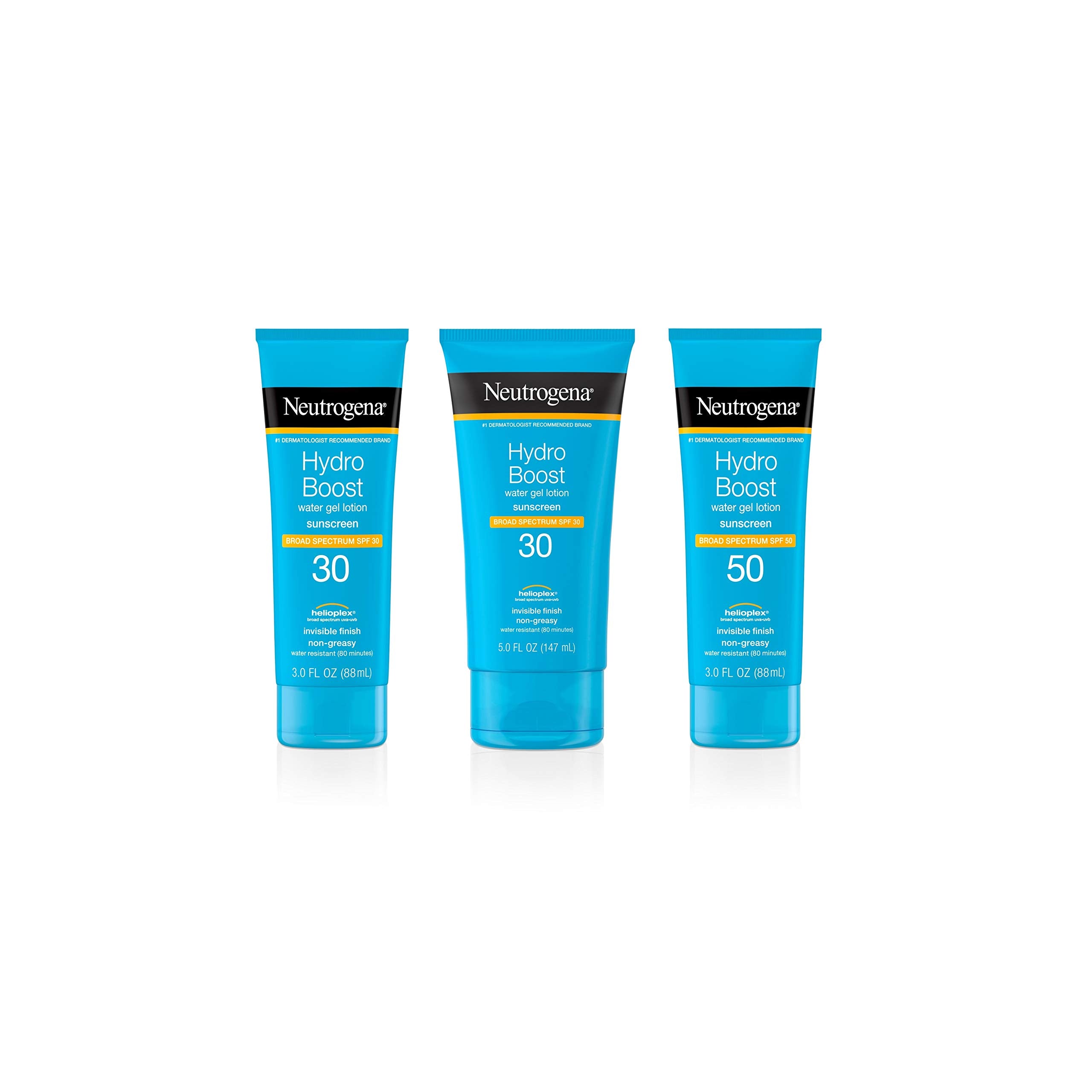 Neutrogena Hydro Boost Water Gel Non-Greasy Moisturizing Sunscreen Lotion with Broad Spectrum SPF 30, Water-Resistant Hydrating Sunscreen Lotion, 5 fl. Oz