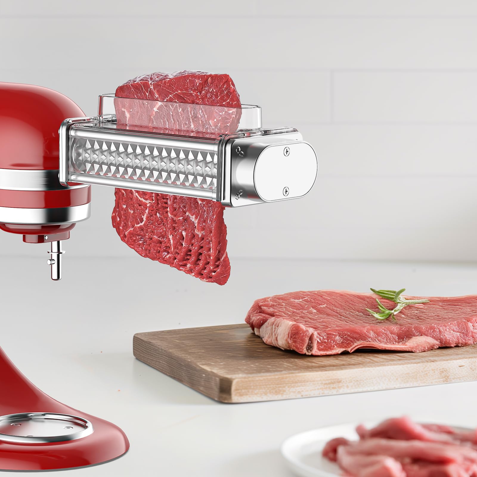 Meat Tenderizer Attachment for Kitchenaid Stand Mixer, Meat Tenderizer Machine for Kitchenaid Mixer Accessories, Meat Tenderizer with Stainless Steel Gears by Cofun