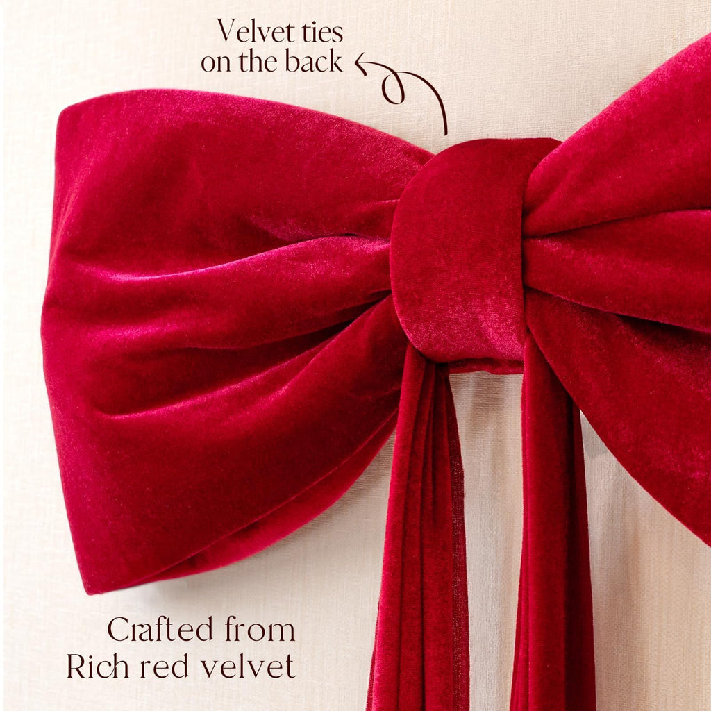 Christmas Decorations - 6 Ft Giant Bows for Christmas Tree Decor