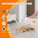 NXPPYY Floor Cleaning Solution Compatible with Tineco iFLOOR Series, All Robot Vacuums & Wireless Wet-Dry Mops, 4 Bottle Floor Cleaner Refill, Orange Scent