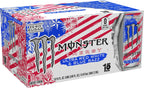 Monster Energy Ultra Red White & Blue Razz, Sugar Free Energy Drink, 16 Ounce (Pack of 15)