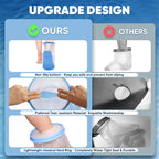Fxdunjr Extra Wide Waterproof Leg Cast Cover for Shower with Non-Slip Bottom, Reusable Cast Protector for Walking Boot Surgery Bandage Wound, Shower Boot for Plus Size Adult [2026 Upgraded Reusable]