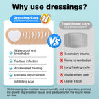 Sacral Foam Dressing, Sacrum Silicone Foam Dressing with Border, 7x7 Large Bandage for Bed Sores On Buttocks, Super Absorbent Pressure Sore Prevention Pads, Waterproof & Breathable Wound Dressing (10)