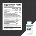 NutraBio Heart - Heart Health Supplements, Cardiovascular Supplement, Cholesterol, Circulatory & Healthy Blood Pressure Support - 90 Capsules